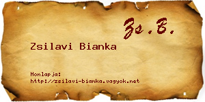 Zsilavi Bianka névjegykártya